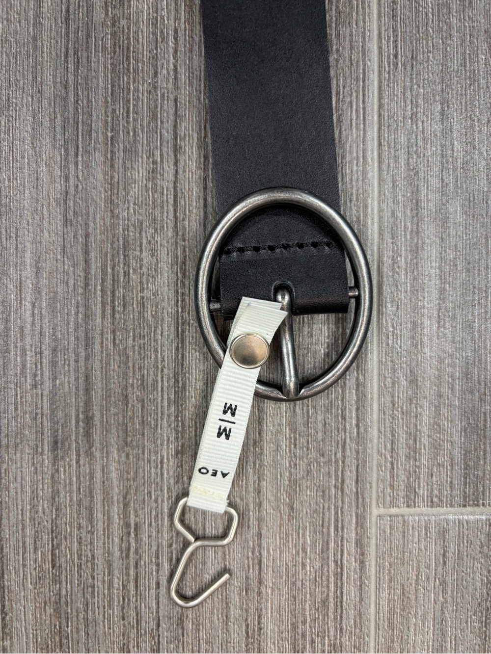 NWT size medium black American eagle leather belt